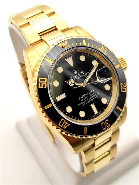 rolex yellow gold price|Rolex submariner all gold price.